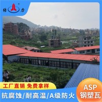 塑料彩鋼板 山東萊蕪asp耐腐板 鋼塑復合瓦 耐酸堿腐蝕