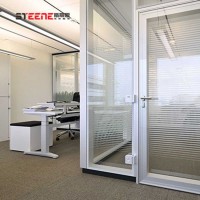 杭州百葉雙玻隔斷產品,杭州斯蒂恩辦公室隔斷