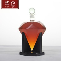 河北華企吹制鉆石醒酒器高硼硅玻璃工藝酒瓶動物異形酒瓶地球儀威士忌醒酒器